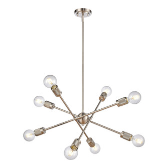 Module Eight Light Chandelier in Satin Nickel (45|47667/8) Module Eight Light Chandelier in Satin Nickel (45|47667/8)