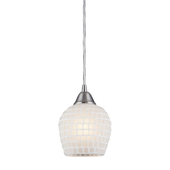 Fusion One Light Mini Pendant in Satin Nickel (45|528-1WHT)