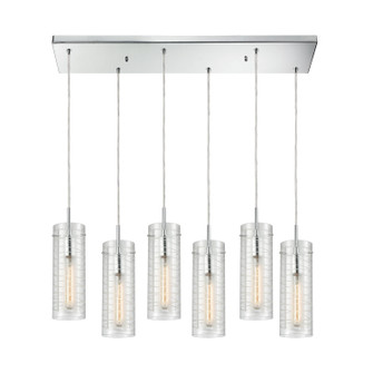 Swirl Six Light Pendant in Polished Chrome (45|56595/6RC)