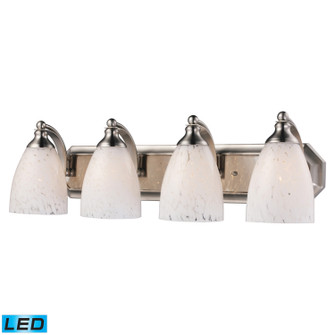 Mix-N-Match LED Vanity Lamp in Satin Nickel (45|570-4N-SW-LED)