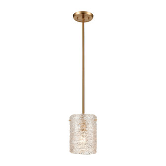 Chiseled Ice One Light Mini Pendant in Satin Brass (45|60194/1)