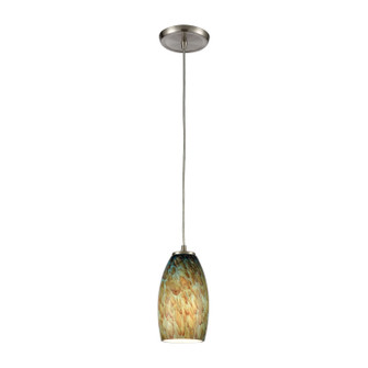 Nature's Collage One Light Mini Pendant in Satin Nickel (45|60217/1)