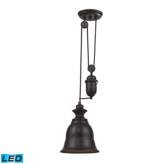 Farmhouse LED Mini Pendant in Oil Rubbed Bronze (45|65070-1-LED)