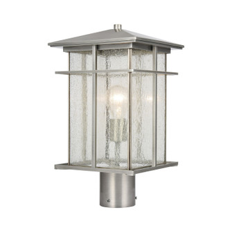 Oak Park One Light Outdoor Post Mount in Antique Brushed Aluminum (45|89376/1)