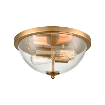 Astoria Two Light Flush Mount in Satin Gold (45|CN280235)