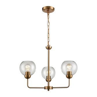 Astoria Three Light Chandelier in Satin Gold (45|CN280325)