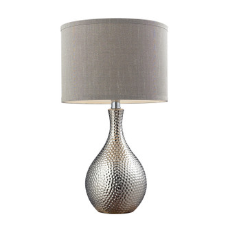 Hammered Chrome One Light Table Lamp in Chrome (45|D124)