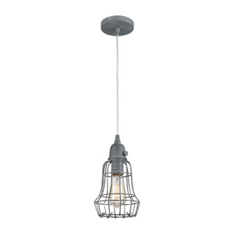 Squashcourt One Light Mini Pendant in Concrete (45|D4034)