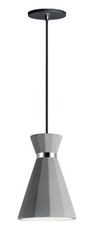 Sash LED Pendant in Gray / Polished Chrome (86|E25036-GYPC)