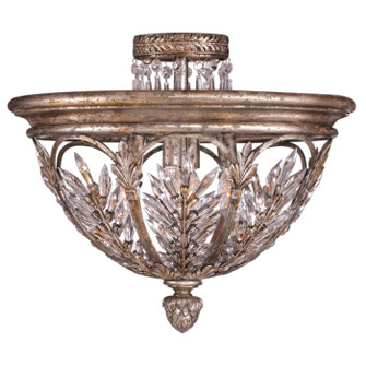 Winter Palace Three Light Semi-Flush Mount in Silver (48|300440ST)