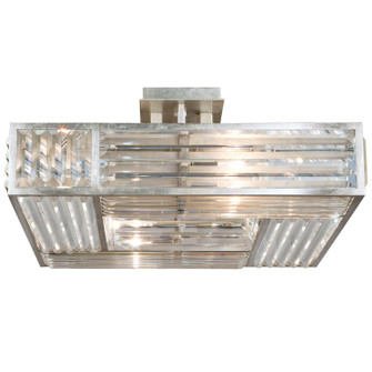 Crystal Enchantment Four Light Semi-Flush Mount in Silver (48|811640ST)