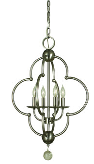 Quatrefoil Four Light Chandelier in Antique Brass (8|1160 AB)