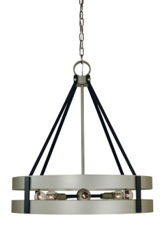 Orion Eight Light Chandelier in Satin Pewter/Matte Black (8|5386 SP/MBLACK)