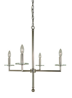 Muse Four Light Chandelier in Matte Black (8|5454 MBLACK)