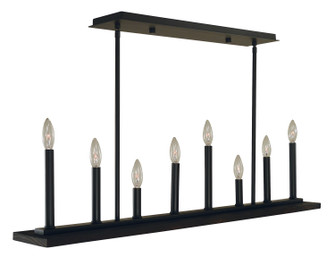 Industria Eight Light Island Chandelier in Matte Black (8|5538 MBLACK)