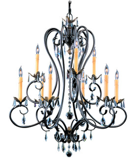 Liebestraum Nine Light Chandelier in Mahogany Bronze (8|9909 MB)