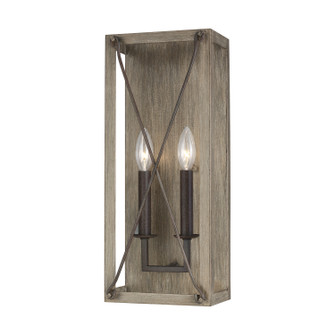 Thornwood Two Light Wall / Bath Sconce in Washed Pine (454|4126302-872)