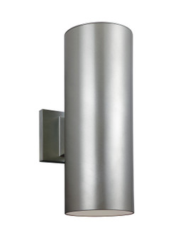 Outdoor Cylinders Two Light Outdoor Wall Lantern in Painted Brushed Nickel (454|8313802-753)