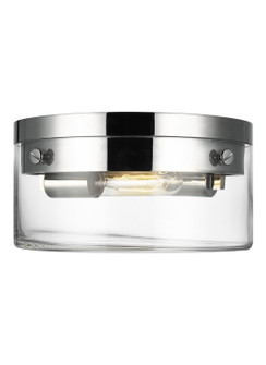 Garrett Two Light Flush Mount in Polished Nickel (454|CF1002PN)