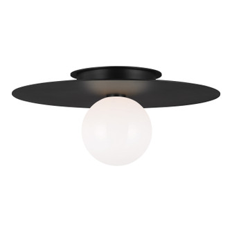 Nodes One Light Flush Mount in Midnight Black (454|KF1021MBK)