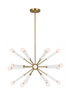 Monroe 18 Light Chandelier in Burnished Brass (454|KSC10518BBSGW)