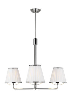Esther Three Light Chandelier in Polished Nickel (454|LC1173PN)