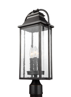 Wellsworth Three Light Post Lantern in Antique Bronze (454|OL13207ANBZ)