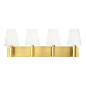 Beckham Classic Four Light Vanity in Burnished Brass (454|TV1044BBS)