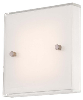 Framework LED Wall Sconce in Brushed Nickel (42|P1141-084-L)