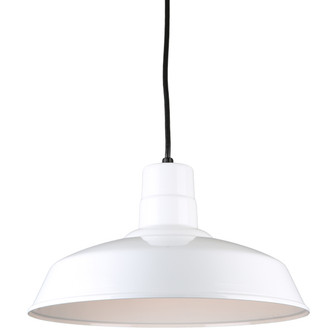 Warehouse One Light Pendant in White (381|H-QSN15116-C-93)