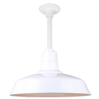 Warehouse One Light Pendant in White (381|H-QSN15116-SA-93/QSN12``ST3-93/QSNHDSMC-93)