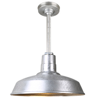 Warehouse One Light Pendant in Galvanized (381|H-QSN15116-SA-96/QSN12``ST3-96/QSNHSC-96)