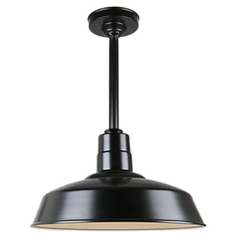 Warehouse One Light Pendant in Black (381|H-QSN15118-SA-91/QSN12``ST3-91/QSNHSC-91)