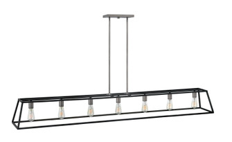 Fulton LED Linear Chandelier in Aged Zinc (13|3355DZ)