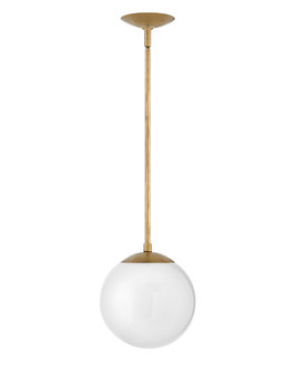 Warby LED Pendant in Heritage Brass (13|3747HB-WH)