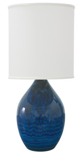 Scatchard One Light Table Lamp in Midnight Blue (30|GS201-MID)