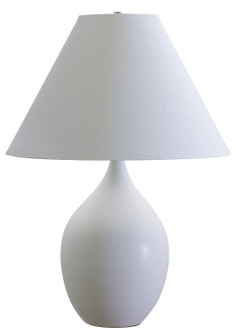 Scatchard One Light Table Lamp in White Matte (30|GS400-WM)