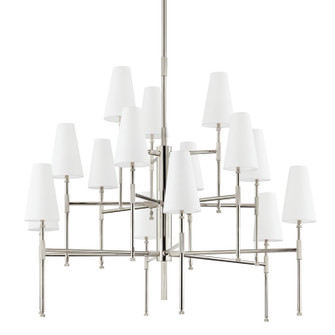 Bowery 15 Light Chandelier in Polished Nickel (70|3748-PN)