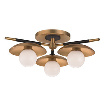 Julien LED Semi Flush Mount in Aged Brass (70|9823-AGB)