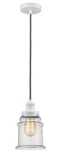 Edison One Light Mini Pendant in White (405|100W-10GY-1H-W-G184)