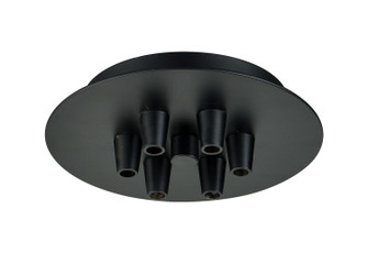 Custom Cord Six Light Multi Port Canopy in Matte Black (405|106-BK)