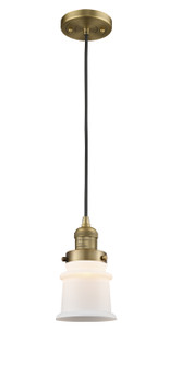 Franklin Restoration One Light Mini Pendant in Brushed Brass (405|201C-BB-G181S)