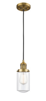 Franklin Restoration LED Mini Pendant in Brushed Brass (405|201C-BB-G312-LED)