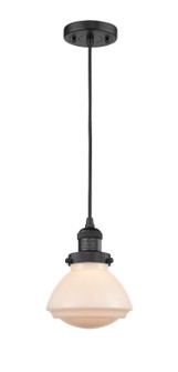 Franklin Restoration LED Mini Pendant in Matte Black (405|201C-BK-G321-LED)