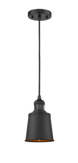 Franklin Restoration One Light Mini Pendant in Matte Black (405|201C-BK-M9-BK)