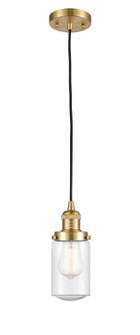 Franklin Restoration LED Mini Pendant in Satin Gold (405|201C-SG-G314-LED)