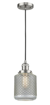 Franklin Restoration LED Mini Pendant in Brushed Satin Nickel (405|201C-SN-G262-LED)