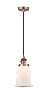 Franklin Restoration LED Mini Pendant in Antique Copper (405|201CSW-AC-G181-LED)