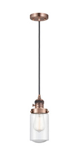 Franklin Restoration LED Mini Pendant in Antique Copper (405|201CSW-AC-G314-LED)