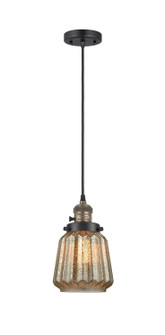 Franklin Restoration LED Mini Pendant in Black Antique Brass (405|201CSW-BAB-G146-LED)